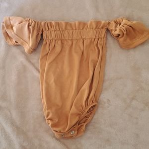 Baileys blossoms suede off shoulder leo